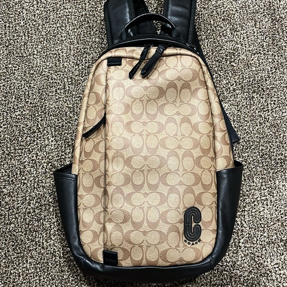 Coach Leather Backpack - Picture 1 of 8